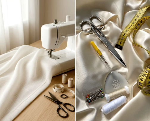 Are you trying to learn Sewing ? Here's are the essentials sewing list to start your sewing journey cover photo collage