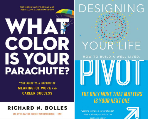 Best Self-Help Books for Career Changers cover photo collage