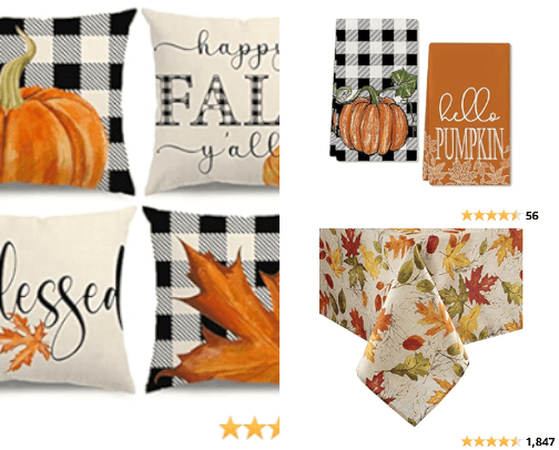 Thanksgiving decor cover photo collage