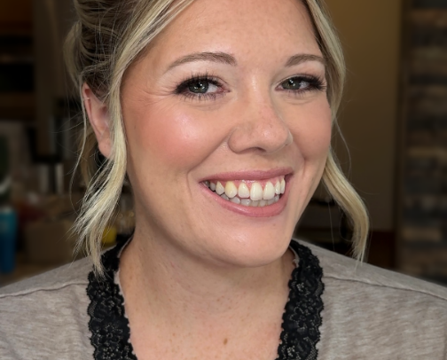 Shop Cassidy's soft glam bridal look! cover photo collage