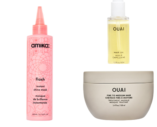 the BEST hair products for glossy, healthy hair ⋆˚꩜｡ cover photo collage