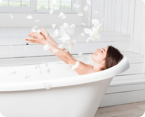 Bath and body cover photo collage