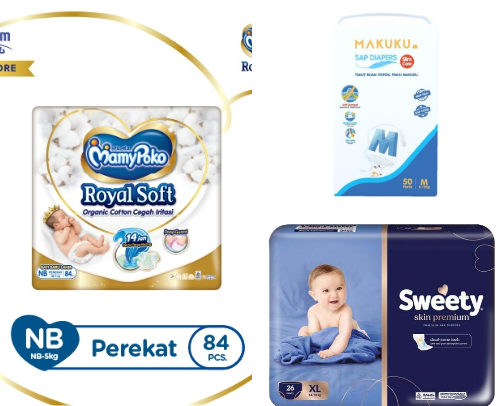Baby Diapers in Indonesia cover photo collage