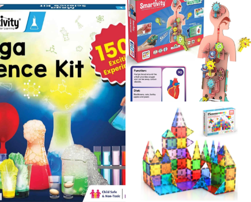 STEAM Toys to get away from screens cover photo collage