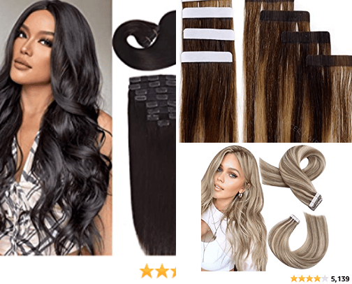 hair 🖤 cover photo collage