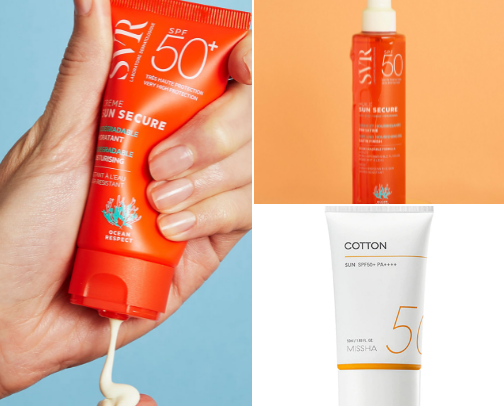 Sunscreens ☀️ cover photo collage