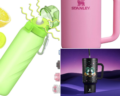 Tumbler & Water bottles cover photo collage