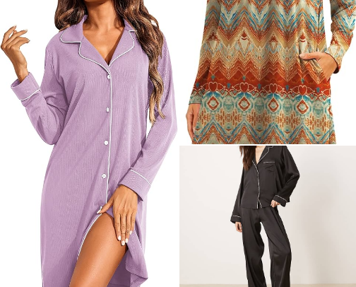 Sleep Shirts and Lounge Wear cover photo collage