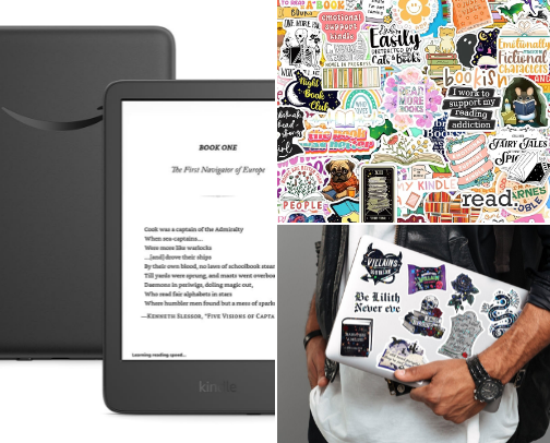 Kindle Girlies, Book Lovers, Stickers, and All Things Hobby cover photo collage