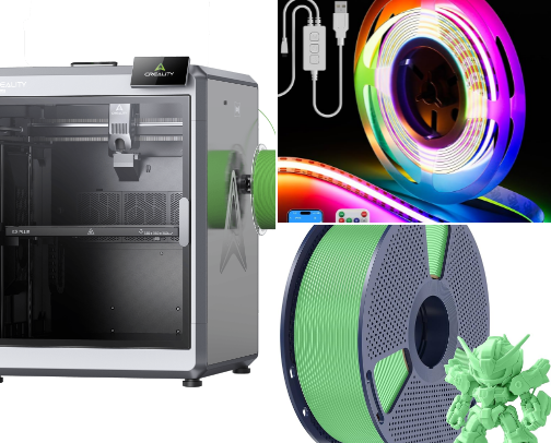 3D printing lightboxes: My favorite filament and materials. cover photo collage
