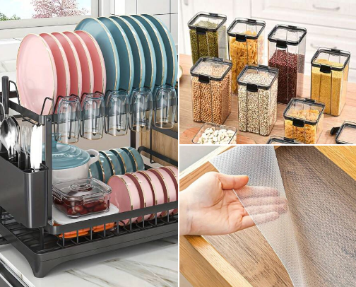 Kitchen Must-Have Organizers 📦🍽️✨ cover photo collage