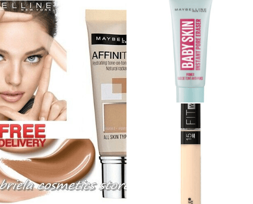 primer/foundation/ concealer cover photo collage