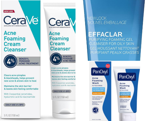 Skincare for Acne-prone skin cover photo collage