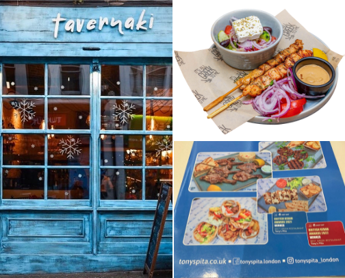Greek restaurants LND🇬🇧 cover photo collage