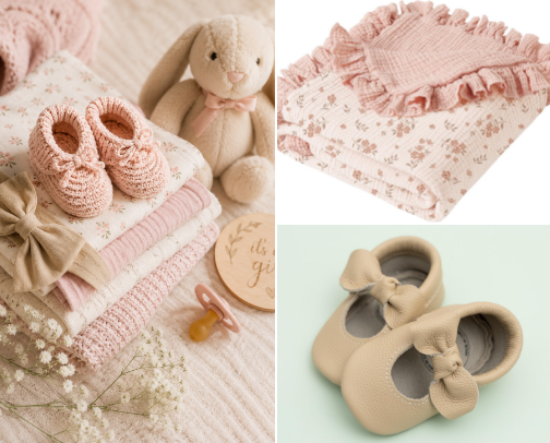 🎀Favorite things for baby girls🎀 cover photo collage