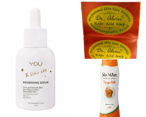 Skin care cover photo collage