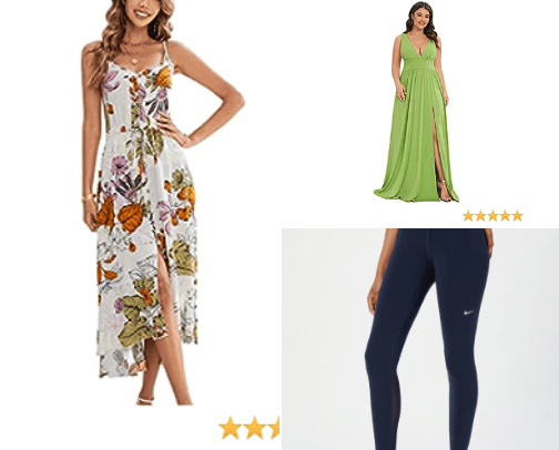 Womens clothes cover photo collage