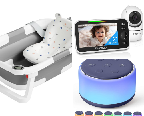 Baby must haves 🩵 cover photo collage