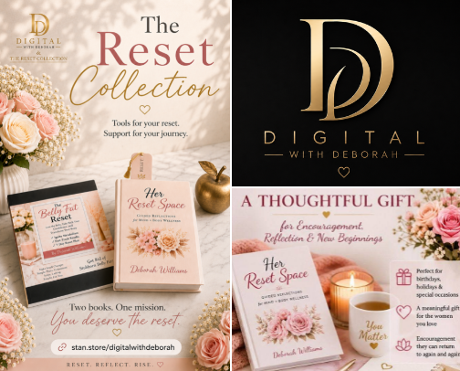 Books for Women Ready to Reset, Rise, and Reclaim Wellness cover photo collage