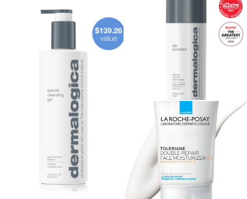 Skincare holy grails cover photo collage