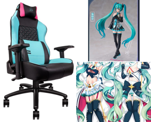Hatsune Miku Merch cover photo collage