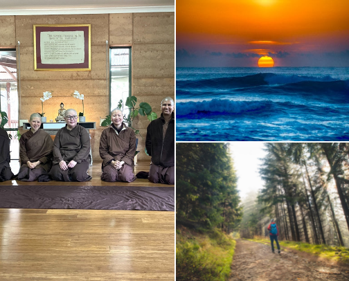 Guided Buddhist Teachings & Meditation for Inner Peace cover photo collage