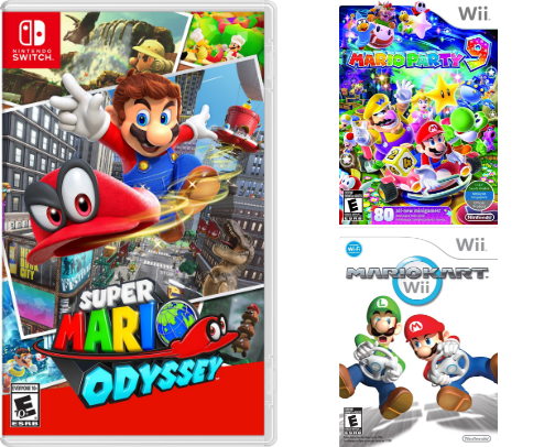 The Greatest Mario games cover photo collage