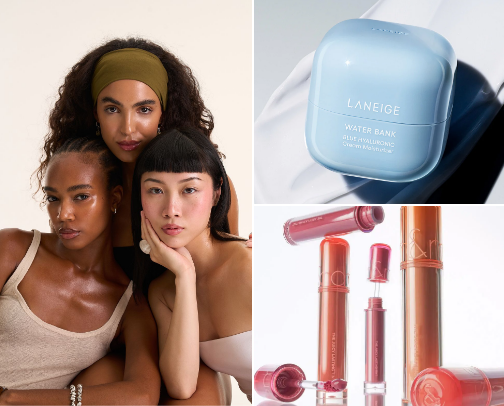 the glass skin essentials 🤍 cover photo collage
