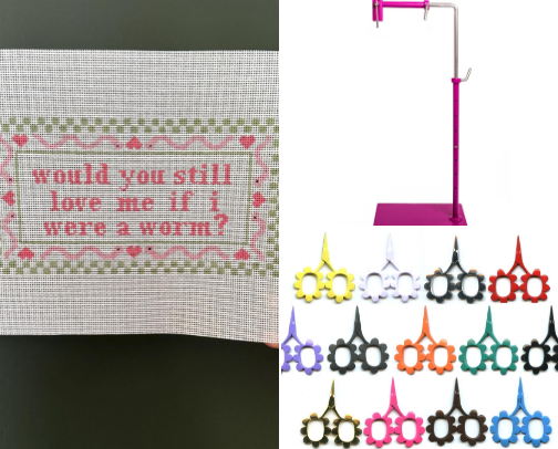 Needlepoint Starter Kit cover photo collage