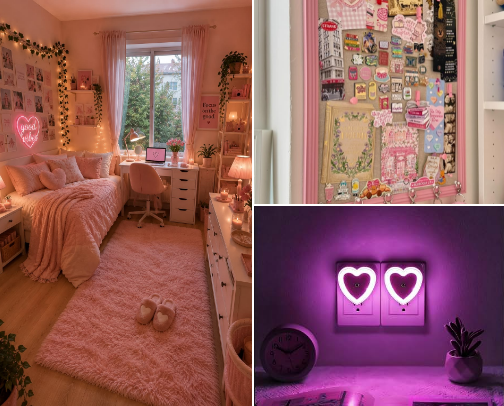 The perfect pink room decor 🌸💗💕🌸🪽 cover photo collage