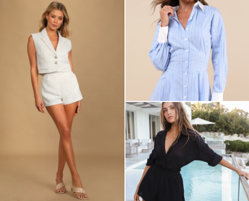 Hourglass shape clothes cover photo collage