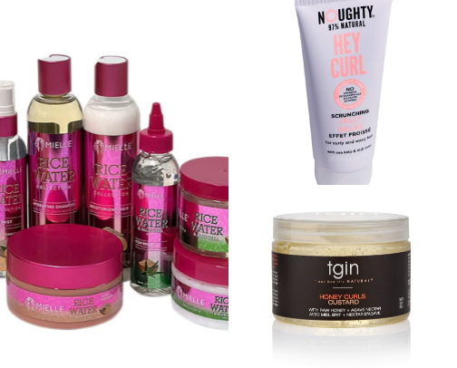 Curly Hair Products cover photo collage