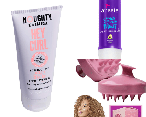 Curly Hair Products cover photo collage