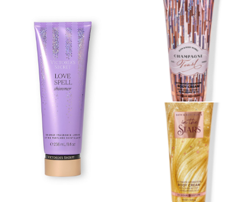 Smell me from across the room, lotion && Body Cream. cover photo collage