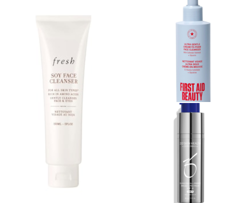 Fav skin care products cover photo collage