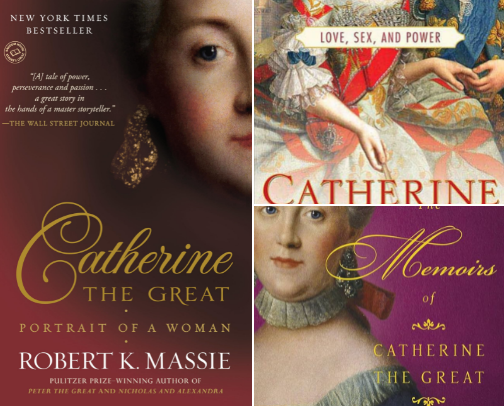 Books about Catherine the great cover photo collage