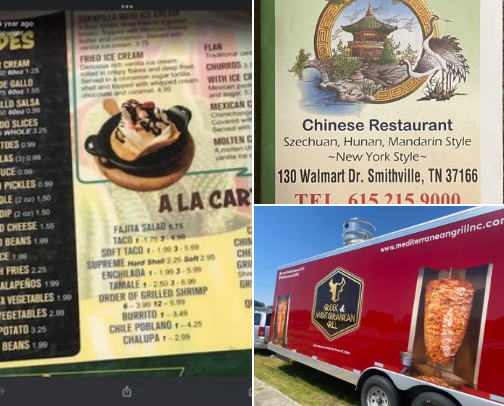 The best restaurants and places to eat in Smithville Tn (and surrounding areas) cover photo collage