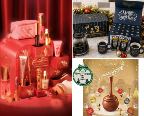 The Best Advent Calendars + DIY Filler Ideas (for Every Budget!) cover photo collage