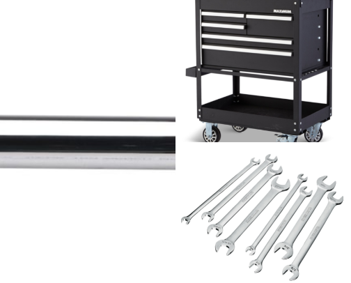 Tool box and garage needs cover photo collage