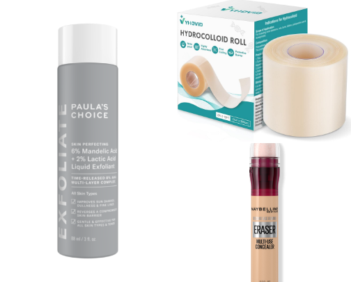 Acne prone skin cover photo collage
