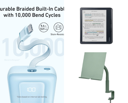 Tech for Book Lovers: Kindle, Lights & Gadgets I Swear By cover photo collage
