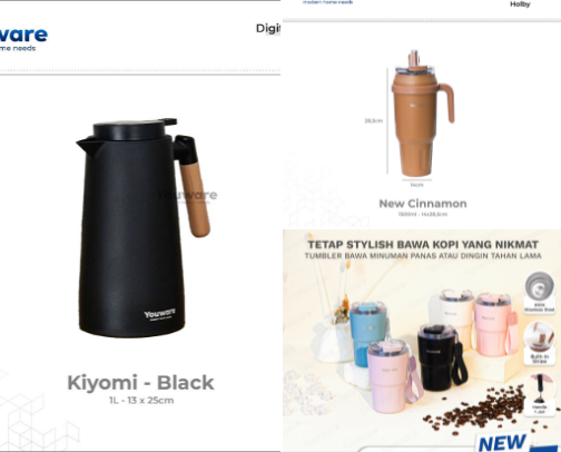 Bottle / botol termos / Tumbler cover photo collage