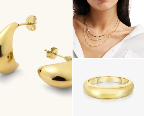 Gold Jewellery cover photo collage