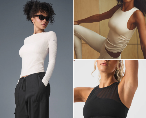Alo Holiday Shopping cover photo collage