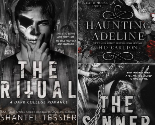 Dark romance book recs ✨ cover photo collage