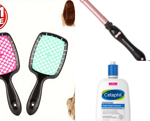 Makeup, Hair, Skincare cover photo collage