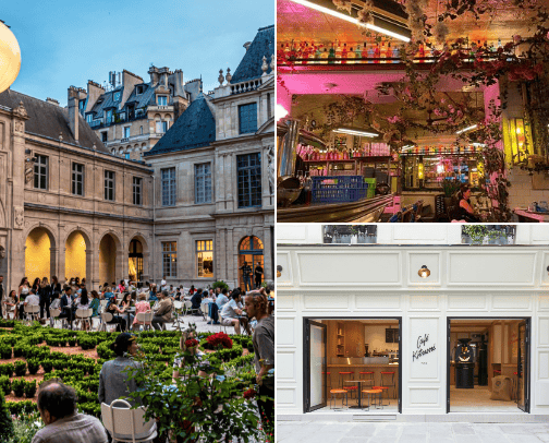 Cool Parisian Cafés 🇫🇷 cover photo collage