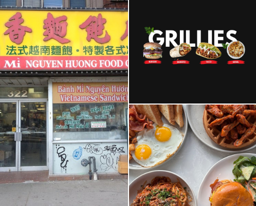 Best foods and restaurants cover photo collage
