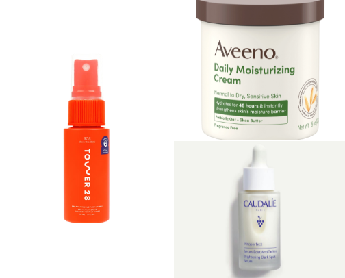 Simple Skincare | Dry, Sensitive Skin | Postpartum safe cover photo collage