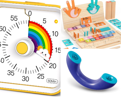 Homeschool manipulatives I high recommend! (Homeschooling my 7 and 8 year old) cover photo collage